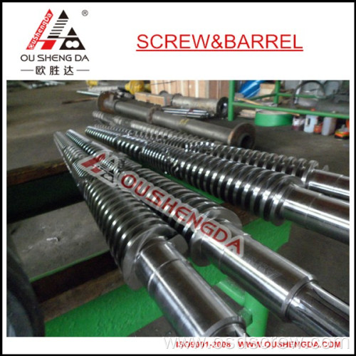 conical screw barrel for extruder WPC board sheet